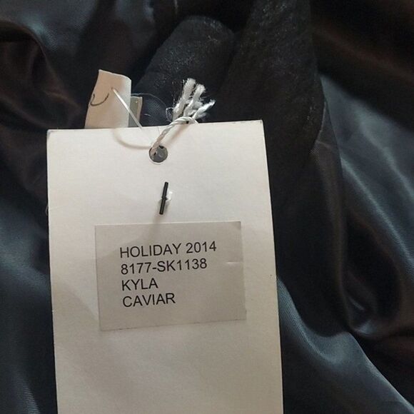 Nwt Joie Kyla Caviar Women's Soft lamb leather circle mini Skirt Size Small - Picture 7 of 7